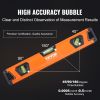 VEVOR Magnetic Torpedo Level, 78/48/32/24/16/10 in Mechanical Level Set, Bubble Vials Ruler for 45/90/180 Degree